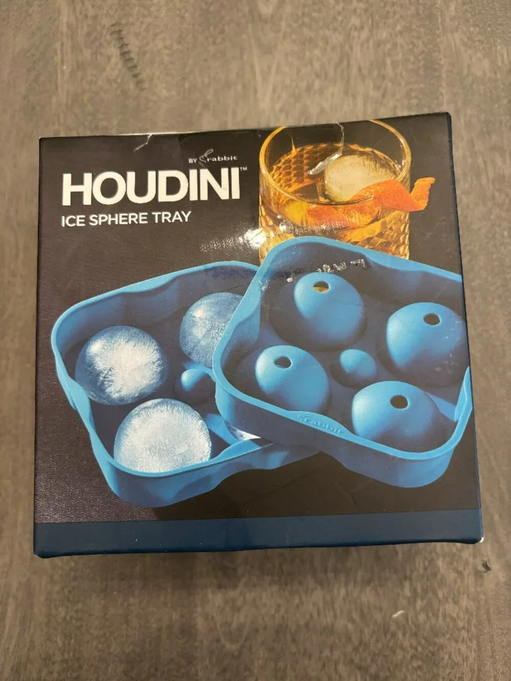 Houdini by Rabbit Ice Sphere Tray-blue NEW